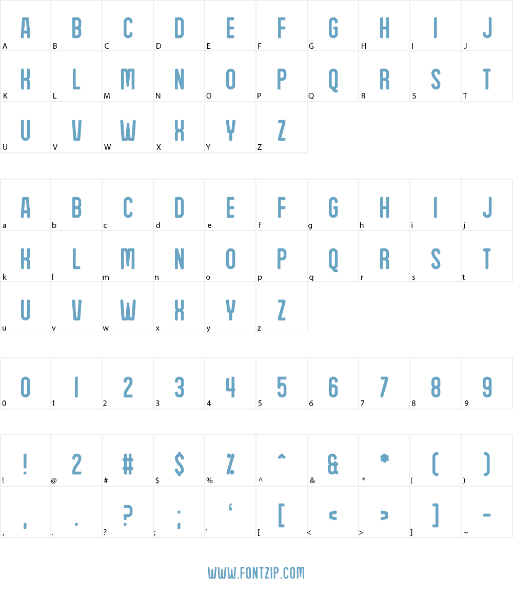 Sunday Afternoon Font Character